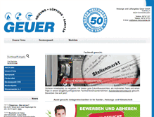 Tablet Screenshot of geuer-heizungsbau.de